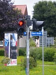 "Traffic lights in former East Germany"