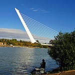"Alamillo Bridge in Seville"