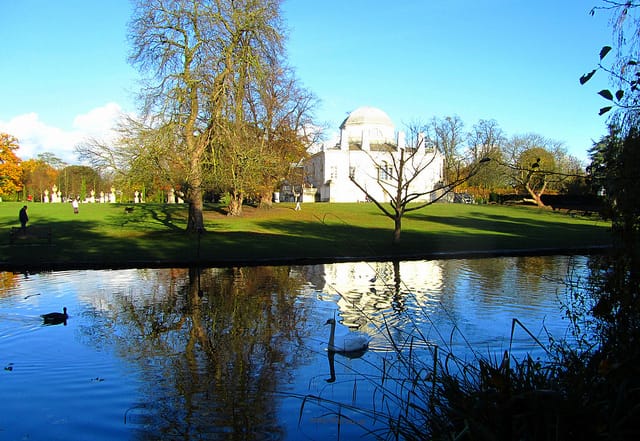 Chiswick House seen from the back garden "Chiswick House seen from the back garden"