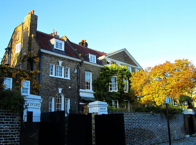 The Bedford House, former home of the Redgraves "The Bedford House, former home of the Redgraves"
