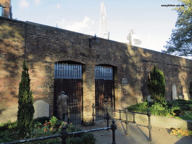 Remaining walls of the old Marshalsea Debtors Prison in London "Remaining walls of the old Marshalsea Debtors Prison in London"