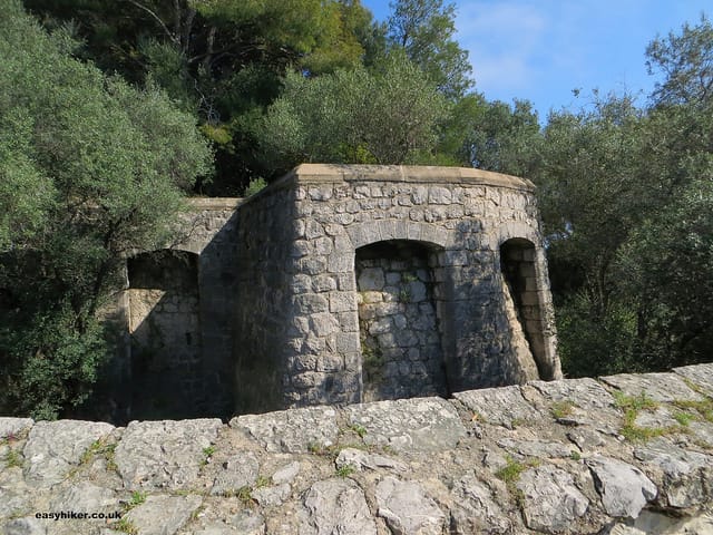 Remains of the Mont Boron fortress in Nice "Remains of a fortress in Nice from a French Riviera walk on Mont Boron"