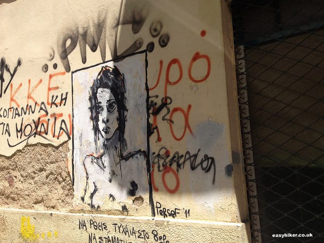 "One of the many graffitis in Athens"