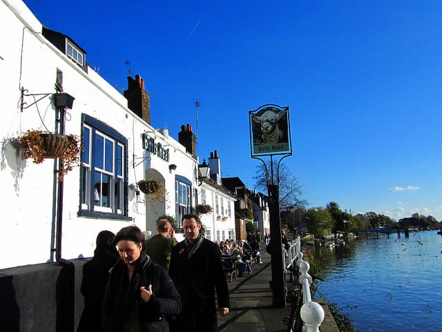 Bulls Head pub "Bulls Head pub you can visit on your walking along the Thames, west side"