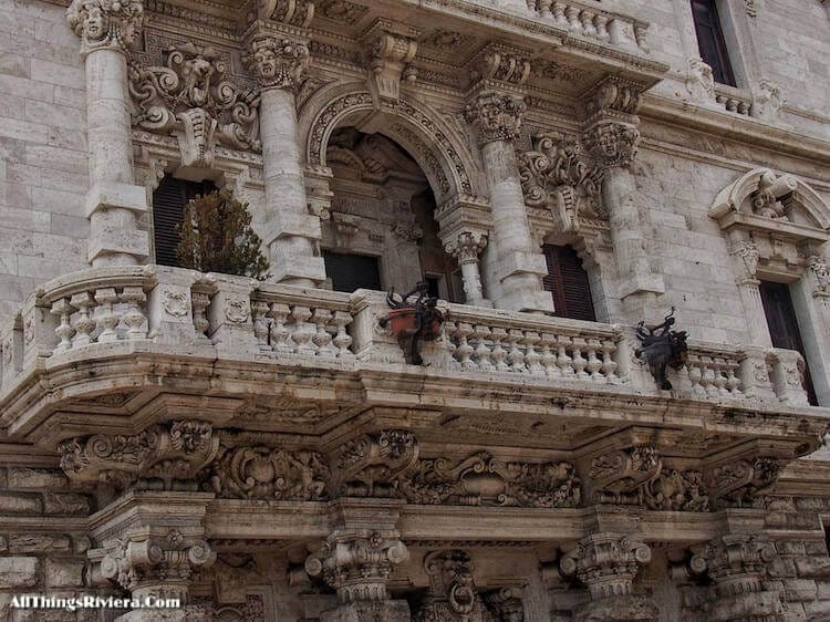 "Ironworks on balcony of Palazzo Pastorino - Genoa gives you architecture by Coppedè"